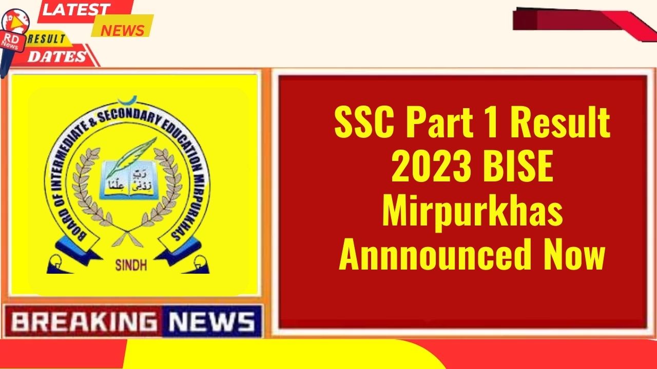 SSC Part 1 Result 2023 BISE Mirpurkhas Announced Now