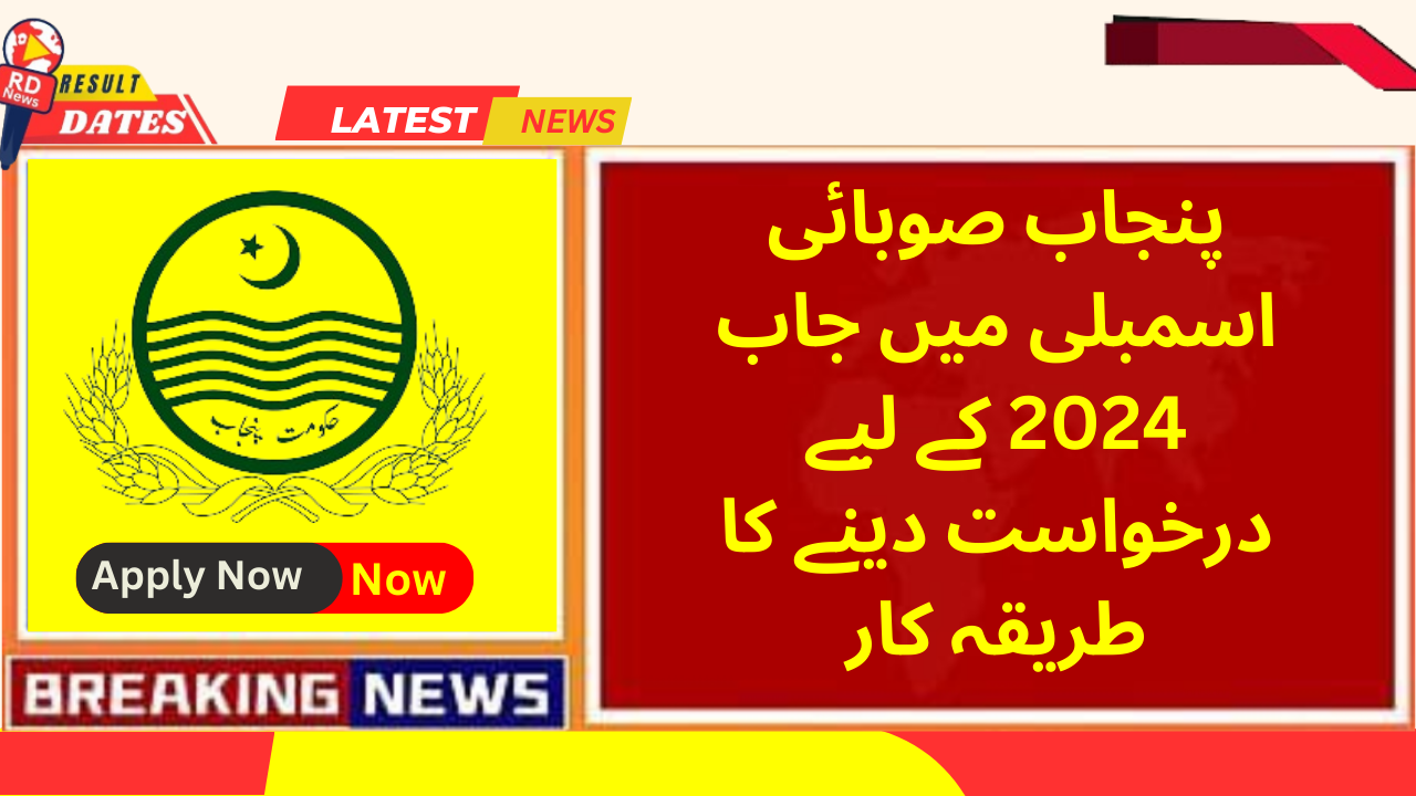 پنجاب صوبائی اسمبلی میں جاب 2024 کے لیے درخواست دینے کا طریقہ کار