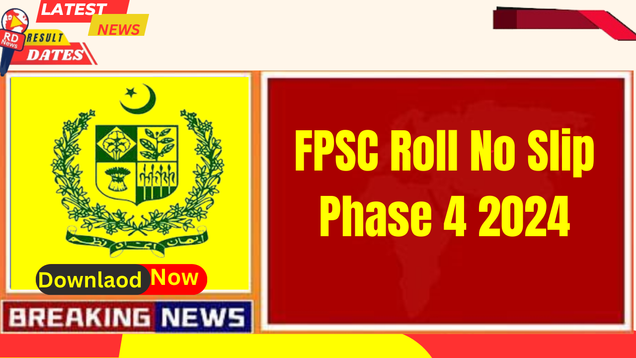 FPSC Roll No Slip Phase 4 2024