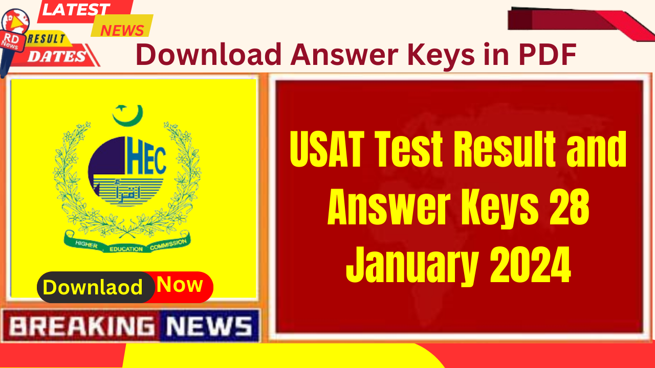 USAT Test Result and Answer Keys 28 January 2024