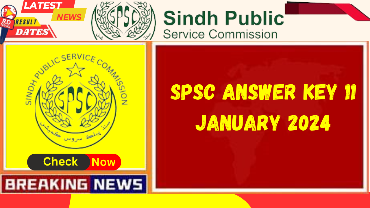 SPSC Answer Key 11 January 2024