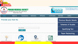 Punjab Medical Faculty Result 2024